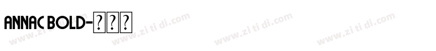 AnnaC Bold字体转换